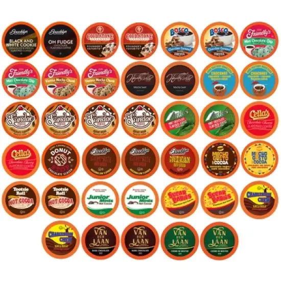 Two Rivers Chocoholic Coffee and Hot Chocolate Variety Pack, 2.0 Keurig,40 Count image {11}