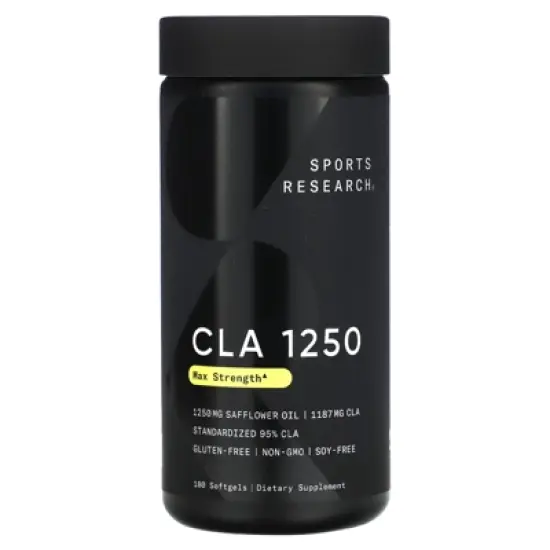 Sports Research CLA 1250, Max Strength, 1,250 mg, 180 Softgels image {3}