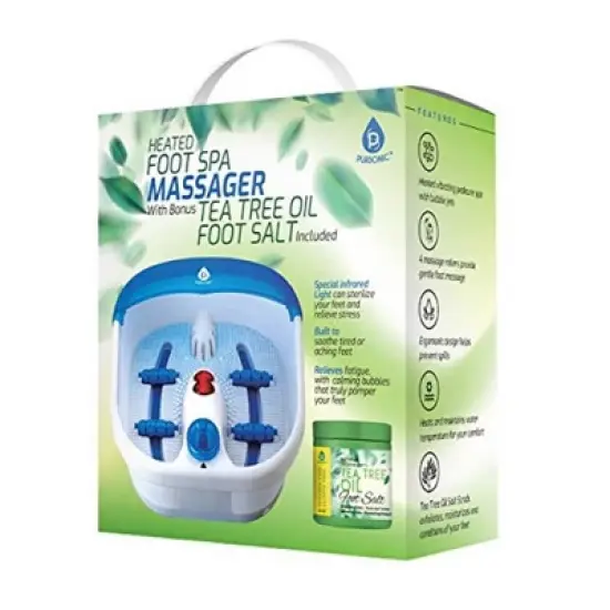 Pursonic Foot Spa Massager with Tea Tree Oil Foot Salt Scrub (Heating Function) image {5}