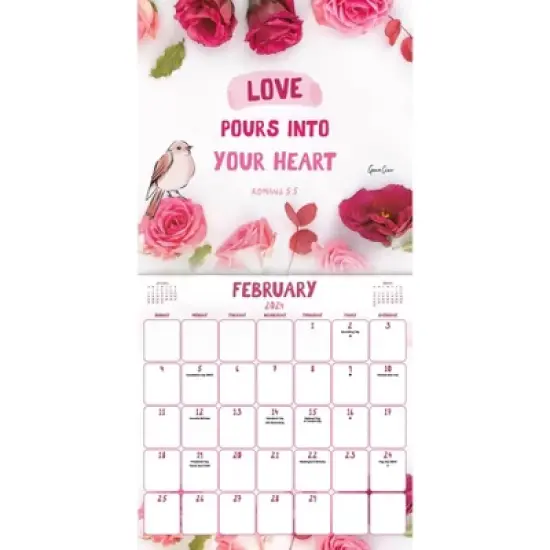 Trends International Inc. 2023-24 Wall Calendar 12"x12" Faith by Grace Ciao image {2}