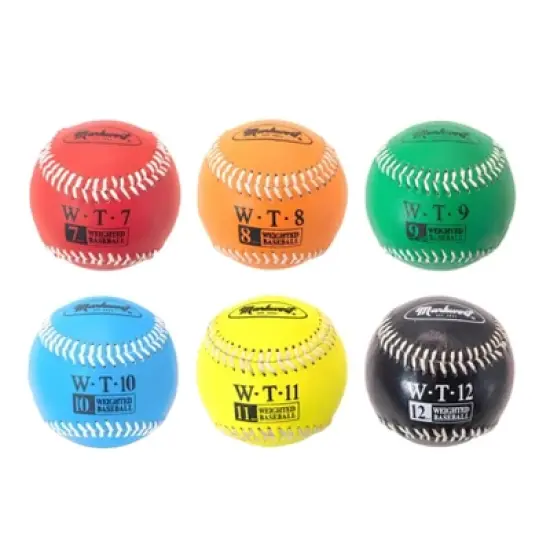 Markwort 9-Inch Leather Cover Weighted Baseball Set image {4}