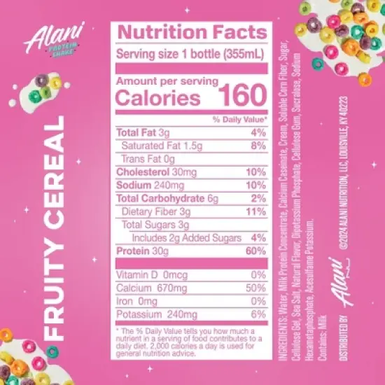 Alani Nutrition Fit Protein Shakes - Fruity Cereal - 12 fl oz/4pk image {1}