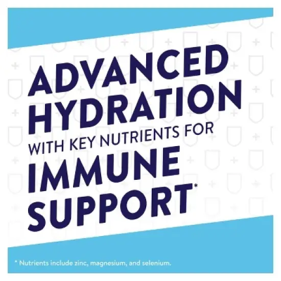 Pedialyte Immune Support Electrolyte Solution Hydration Drink - Iced Berry - 33.8 fl oz image {2}