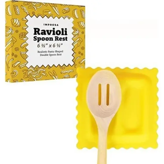 Impresa Large 6.5" Ravioli Spoon Rest-Countertop Kitchen Utensil Holder image {7}