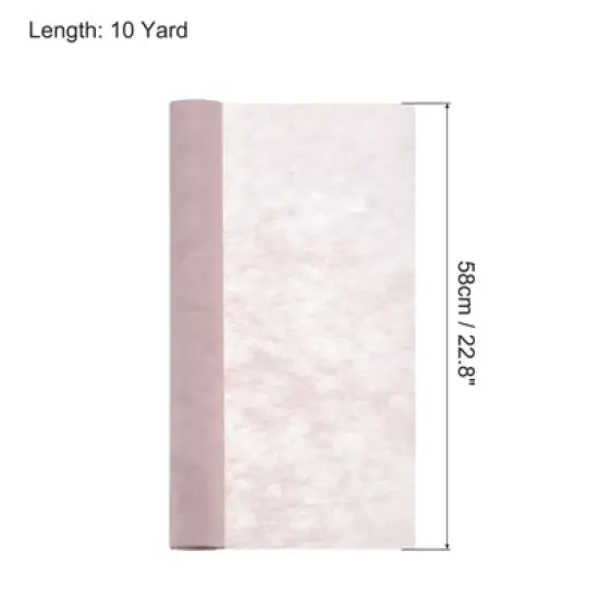 Unique Bargains Flower Wrapping Paper 30ft Floral Bouquet Waterproof Packaging Cotton for Wedding Party Dark Pink image {1}