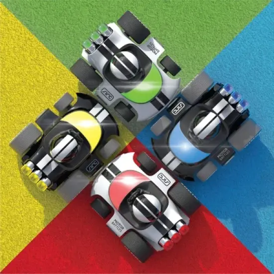 Sharper Image RC Motor Battles Team Battle Racers: Plastic Battery-Powered Remote Control Vehicles, 4 Pieces image {1}