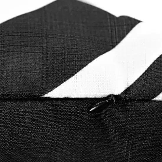 Star Wars White Imperial Symbol 25"x25" Black Square Outdoor Pillow image {2}