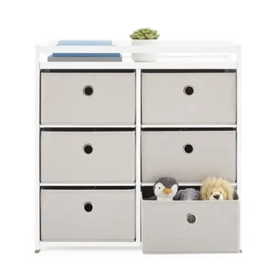 Delta Children Hayes Changing Table with Fabric Bins image {6}