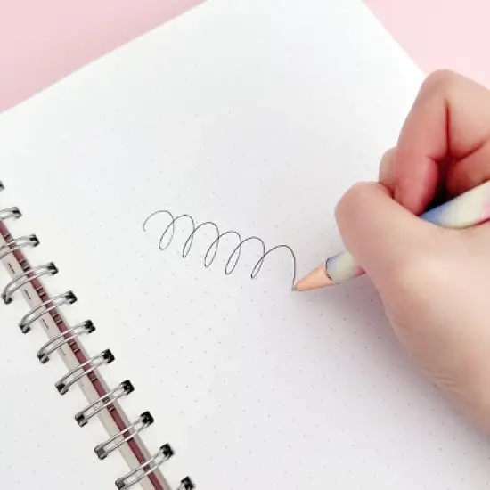 Wrapables Glitter Ballpoint Pens for Women, 1.0mm Medium Point Retractable Metal Pens (Set of 6) image {7}