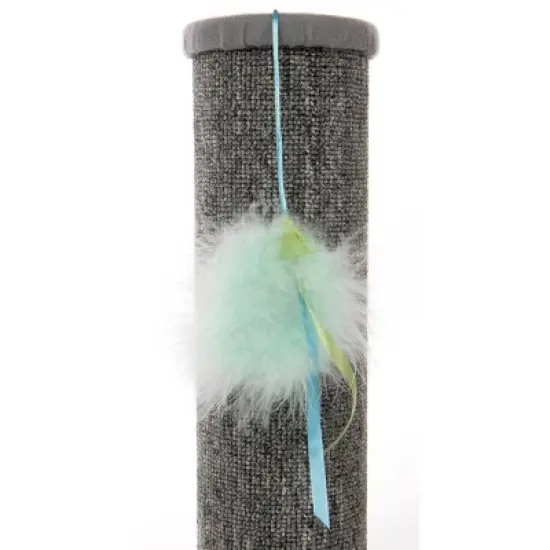SmartyKat Playful Post Ball Track & Carpet Cat Scratching Post image {3}