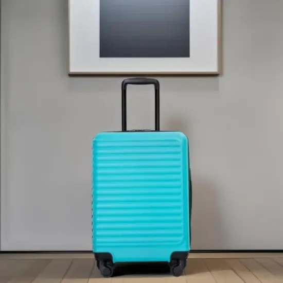 Gulches 20" Lightweight Carry-On Luggage, Spinner Wheels, Turquoise, Durable ABS Material image {1}