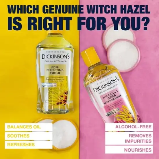 Dickinson's Original Witch Hazel Pore Perfecting 100% Natural Toner - 3.3 fl oz image {7}