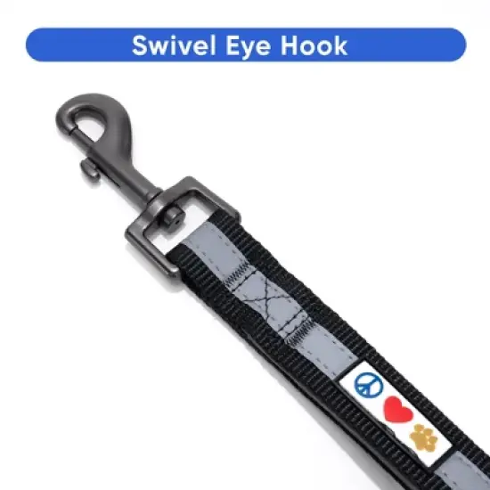 Pawtitas Padded Reflective Short Dog Training Leash _ 1FT Durable No-Pull Lead for Control & Safety image {2}