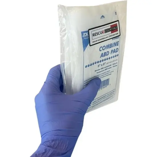 Dukal 5590 Sterile Combine ABD Pad 5 in. x 9 in. (Pack of 5) image {4}