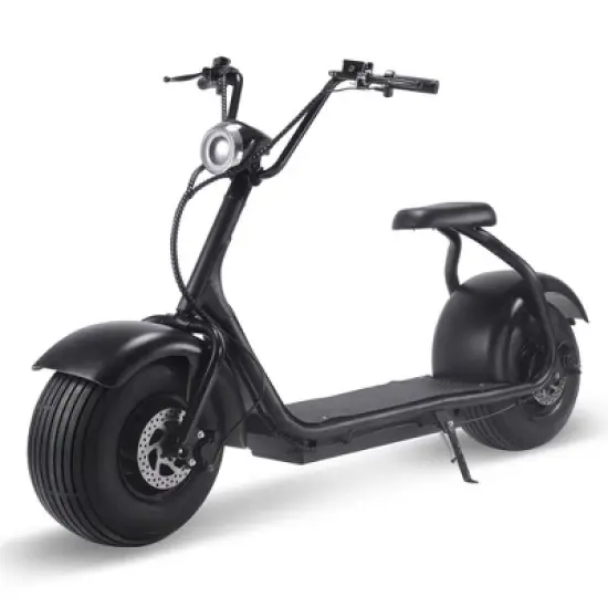 MotoTec Fat Tire 60v 18ah 2000w Lithium Electric Scooter Black image {3}