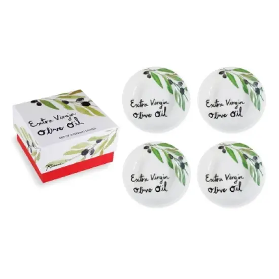 Set of 4 'Cook Eat Love' Condiment Servers - Rosanna image {3}