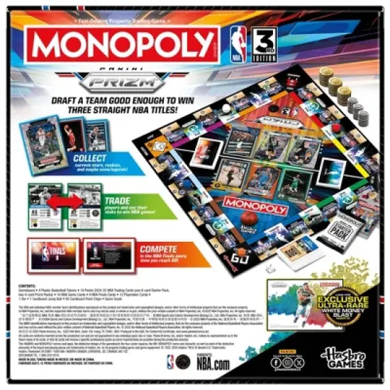 Monopoly Panini Prizm: NBA 3rd Edition Board Game image {3}