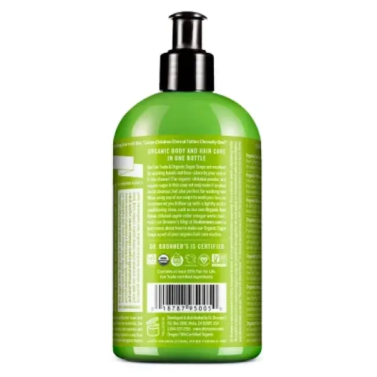 Dr. Bronner's Organic Sugar Soap - Lemongrass Lime image {2}
