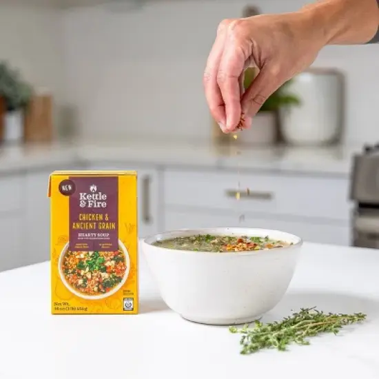 Kettle & Fire Chicken & Ancient Grain Soup - 16oz image {3}