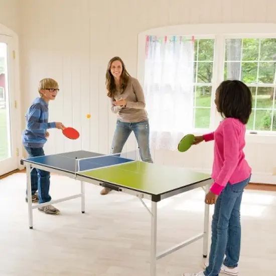 HearthSong - Pick-Up-and-Go Portable Table Tennis Family Game for Indoor and Outdoor Active Play image {4}