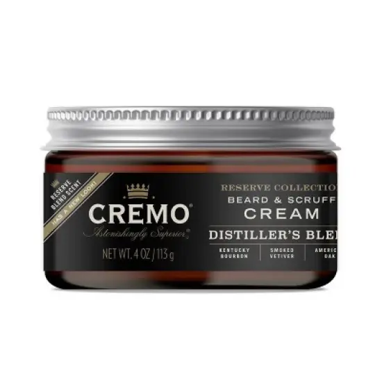 Cremo Distiller's Blend (Reserve Collection) Beard & Scruff Cream - 4oz image {1}