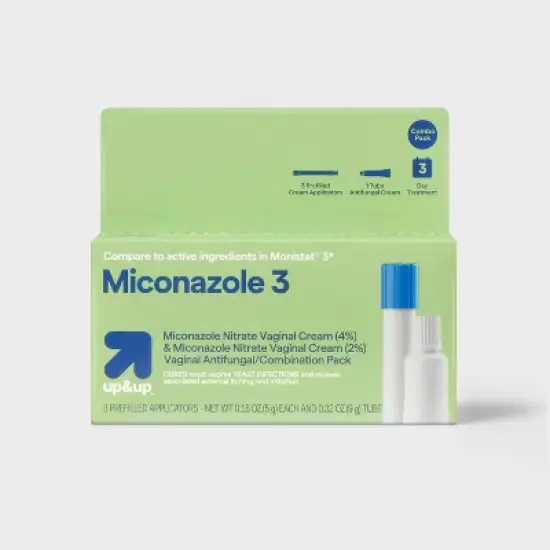 Miconazole 3-Day Treatment Combo Pack - 0.18oz - up&up&trade; image {4}