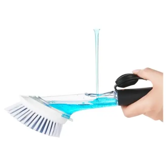 OXO Soap Dispensing Dish Brush Storage Set image {1}