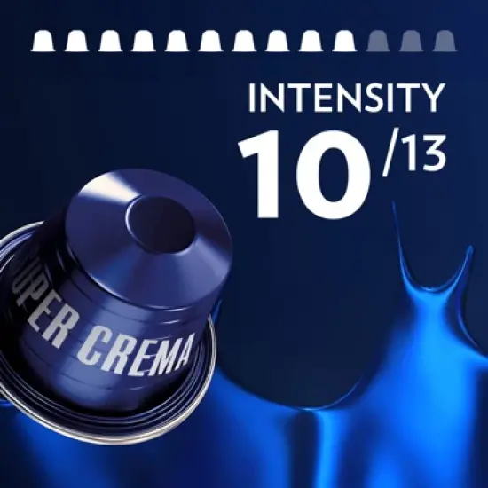 Lavazza Super Crema Aluminum Capsules Compatible with Nespresso* Original Machines, Medium Roast, Arabica and Robusta Blend (60 Capsules) image {2}