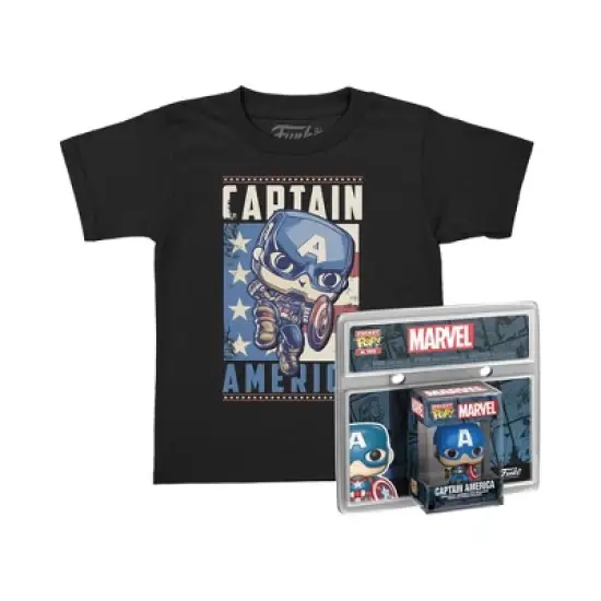 Kids' Captain America 4 Funko Graphic T-Shirt image {3}
