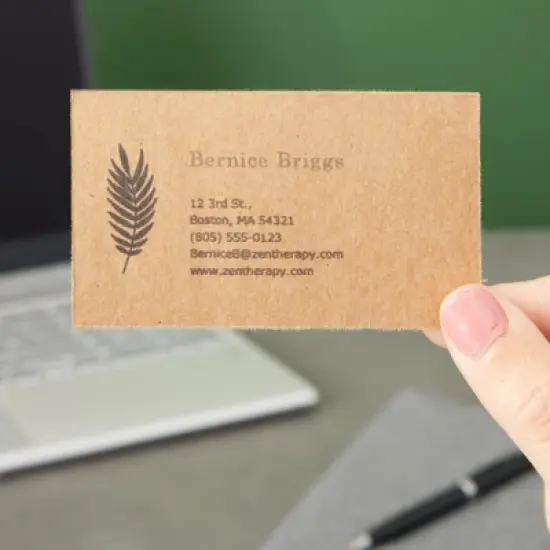 1000 Piece Blank Printable Business Cards, Paper, Perforated, Cardstock, Customizable, Business Cards, 10 Cards per Sheet, 3.5 x 2 in, Brown image {2}