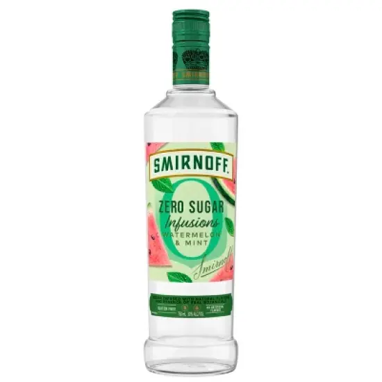 Smirnoff Zero Sugar Infusions Watermelon Mint Vodka - 750ml Bottle image {7}