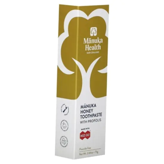 Manuka Health Manuka Honey Fluoride Free Toothpaste with Propolis, 2.64 oz (75 g) image {3}