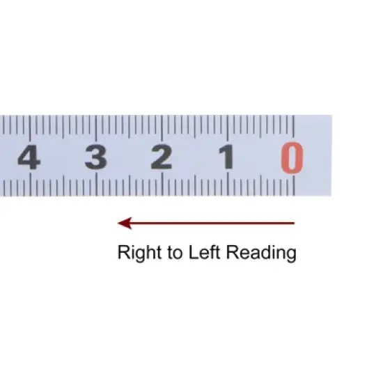 Unique Bargains Steel Metric Right to Left Read Workbench Adhesive Backed Measure Tape image {2}