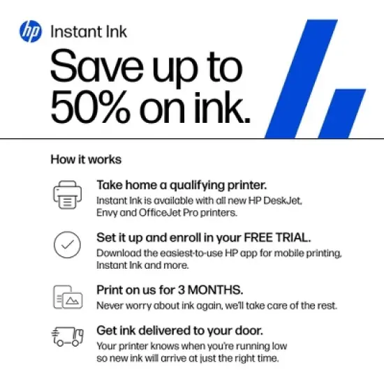 HP DeskJet 4255e Wireless All-in-One Color Printer Scanner Copier with 3 Months Free Instant Ink (588S6A) image {16}