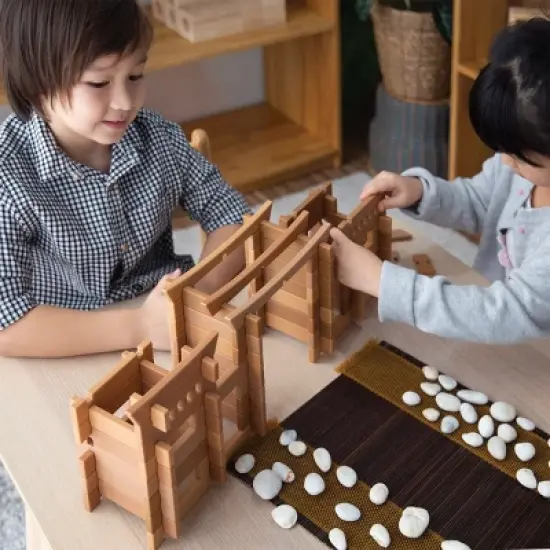 Guidecraft Notch Blocks - Eastern 132 Piece Set image {5}