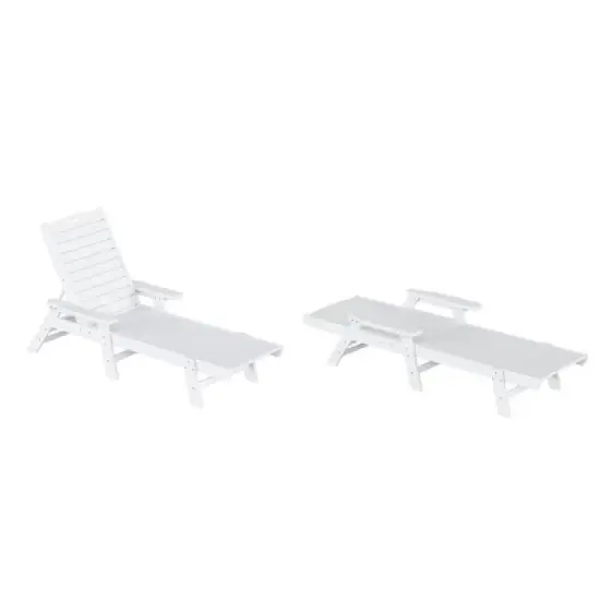 WestinTrends Adirondack Outdoor Chaise Lounge for Patio Garden Poolside (Set of 2) image {18}