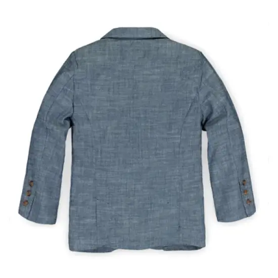 Hope & Henry Boys' Chambray Suit Jacket, Infant image {5}
