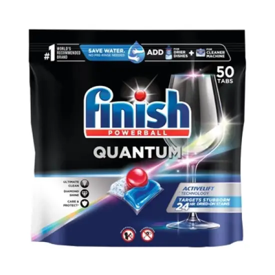 Finish Quantum Ultimate Clean & Shine Dishwasher Detergent Tablets image {7}