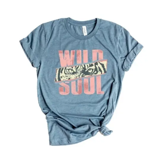 Simply Sage Market Women's Wild Soul Tiger Short Sleeve Graphic Tee image {2}
