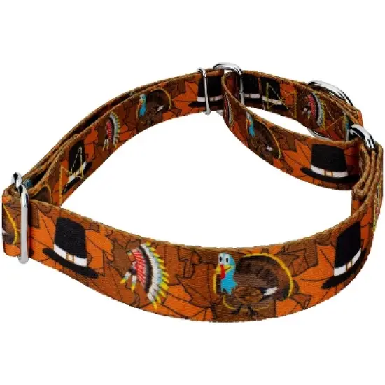 Country Brook Petz Thanksgiving Tradition Martingale Dog Collar image {2}
