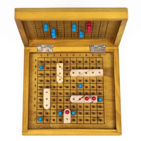Professor Puzzle USA, Inc. Sea Battle | Classic Wooden Family Board Game image {2}