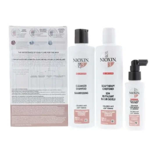 Nioxin System 3 Trio: Cleanser Shampoo 10.1 oz, Scalp Therapy Conditioner 10.1 oz, Scalp & Hair Treatment 3.38 oz image {6}