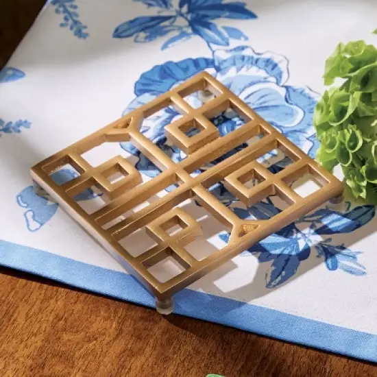 Patricia Heaton Home Signature Gold Trivet image {1}