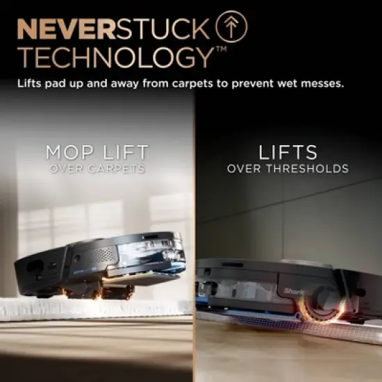 Shark PowerDetect 2-in-1 Robot Vacuum and Mop with NeverTouch Pro Base image {4}