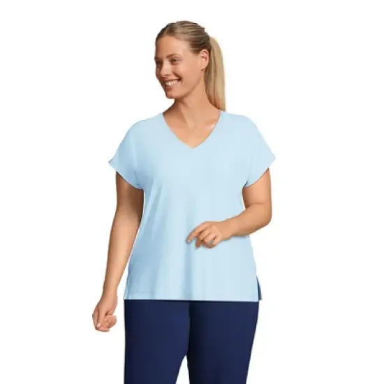 Lands' End Women's Short Sleeve Performance Dolman Top image {2}