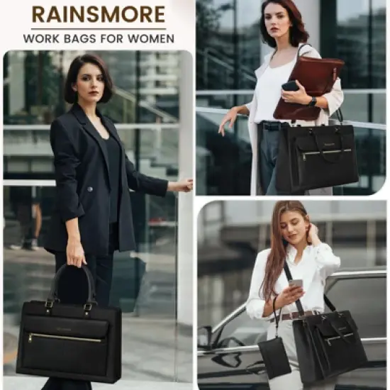 Laptop Bag for Women 15 Inch Laptop Tote Bag Business Office Work Bags Professional Briefcase image {2}