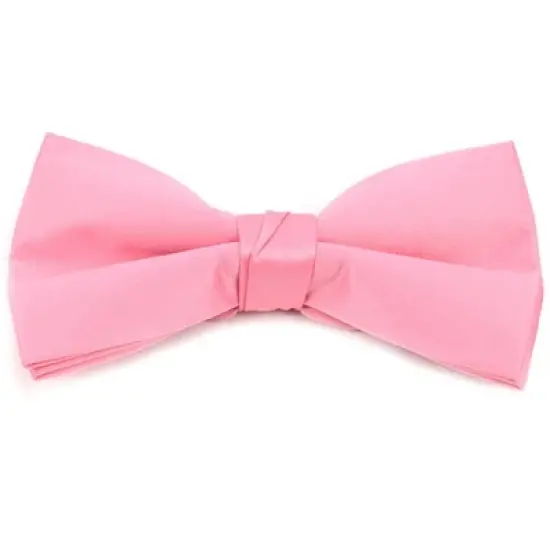 Men's Pre-tied Clip On Bow Tie - Formal Tuxedo Solid Color image {19}