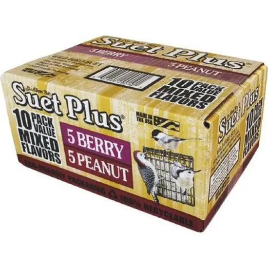 Suet Plus Berry & Peanut Suet (10-Pack) image {1}