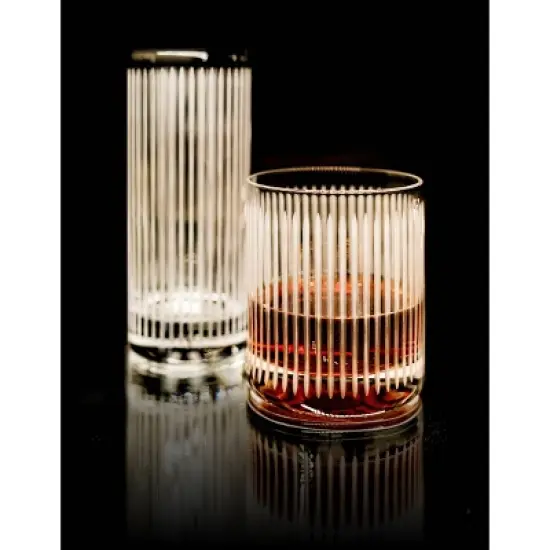 Stolzle Lausitz Set of 6 10.75oz Soho New York Bar Whiskey Glasses image {3}