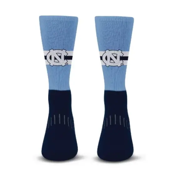 NCAA North Carolina Tar Heels Streak Team Color Crew Socks - L image {1}